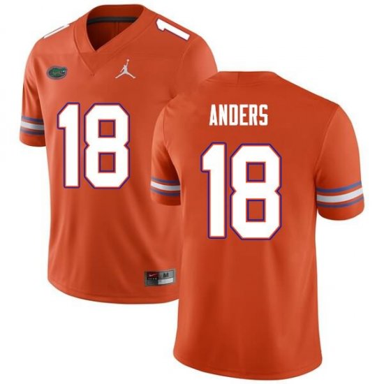 Men's Florida Gators #18 Jack Anders NCAA Nike Orange Authentic Stitched College Football Jersey QNU7262YW